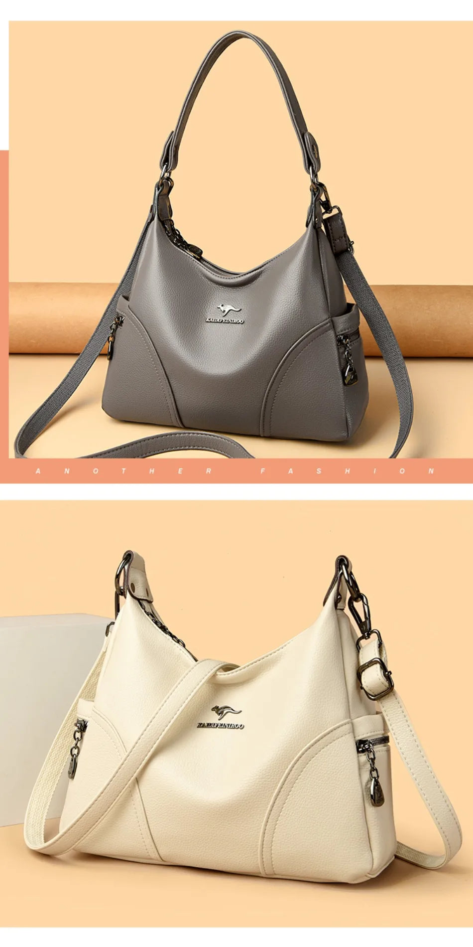 The New Style Bag Leather Luxury Handbags Women Bag Designer Solid Color Women Shoulder Messenger Bags for Women 2024 Sac A Main