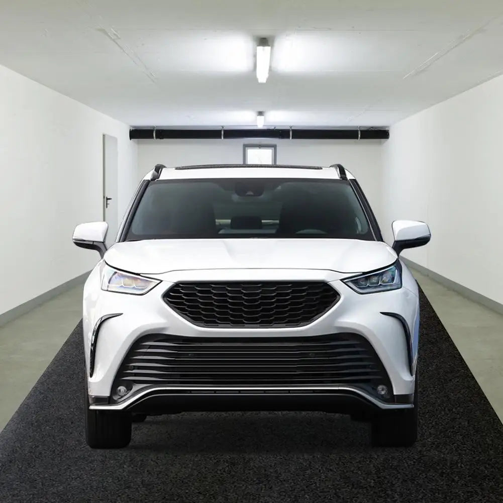 Rectangle Garage Floor Mat for Under Car Dark Grey Garage Flooring Rug Motorcycle Oil Spill Mat Absorbent Oil Garage Parking Mat