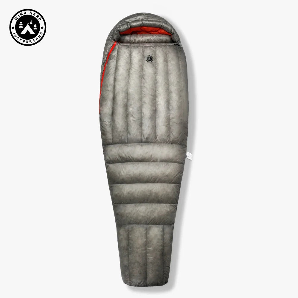 AEGISMAX Wind Hard Dusk Upgrade Ultralight Down Sleeping Bag 7D Nylon DWR 800FP Waterproof Outdoor Hiking Down Pro Sleeping Bag
