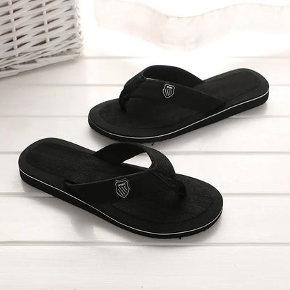 Men Flip Flops Beach Sandals Summer Slippers Non-Slip Casual Flat Shoes 2024 Slippers Indoor House Shoes For Men Outdoor Slides