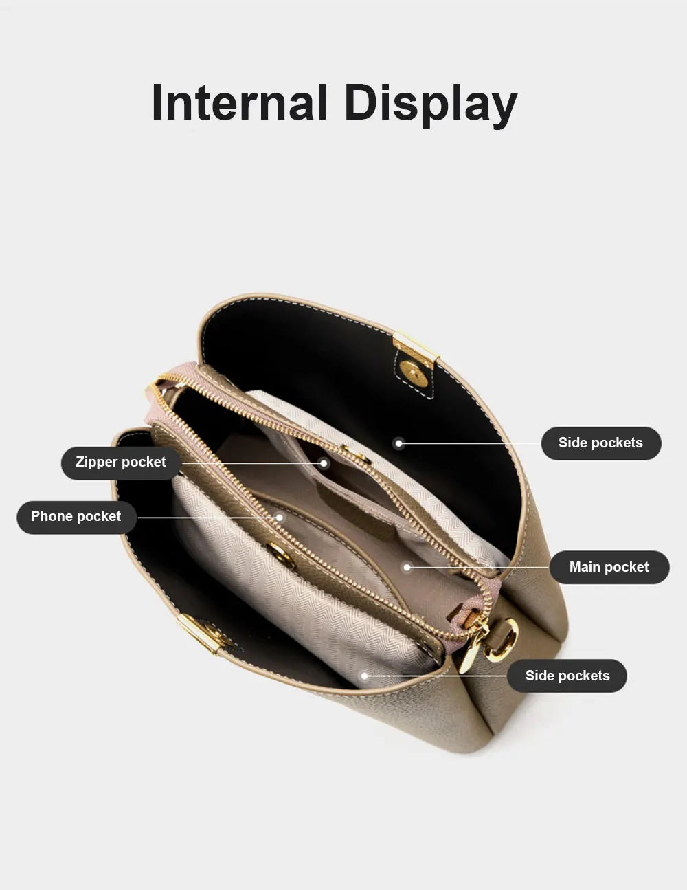 Genuine Leather Women's Bag Luxury Designer Shoulder Bag Large Capacity Cowhide Handbags High Quality Women Crossbody Bags