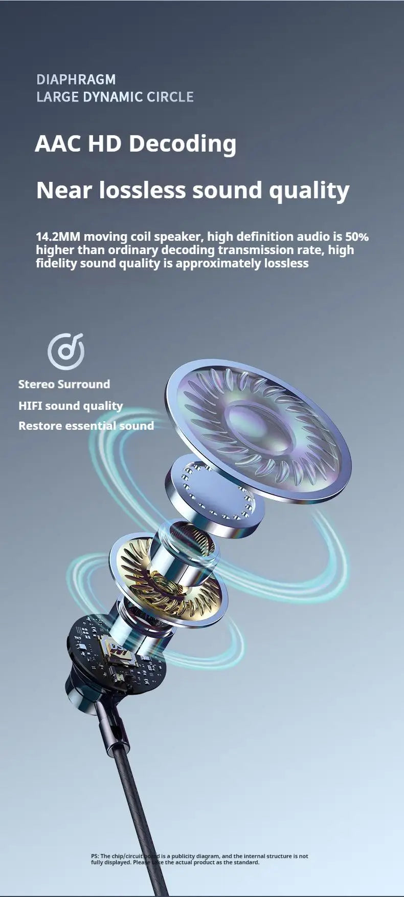 For Live Karaoke HD Screen Wireless Bluetooth 5.4 Headphones HiFi Sound Neckband Earphones Sports Gamer Headsets Noise Reduction