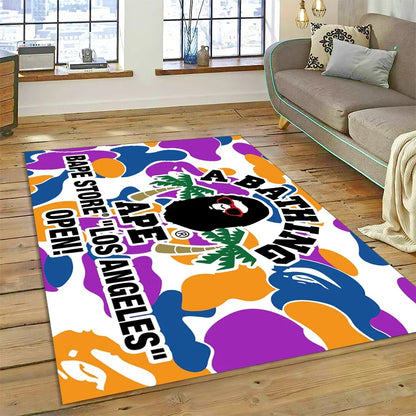 3D Printing B-BAPE Fashion Carpet Rug for Bedroom Living Room Home Sofa Decoration,Children Game Large Decor Floor Mat Gift