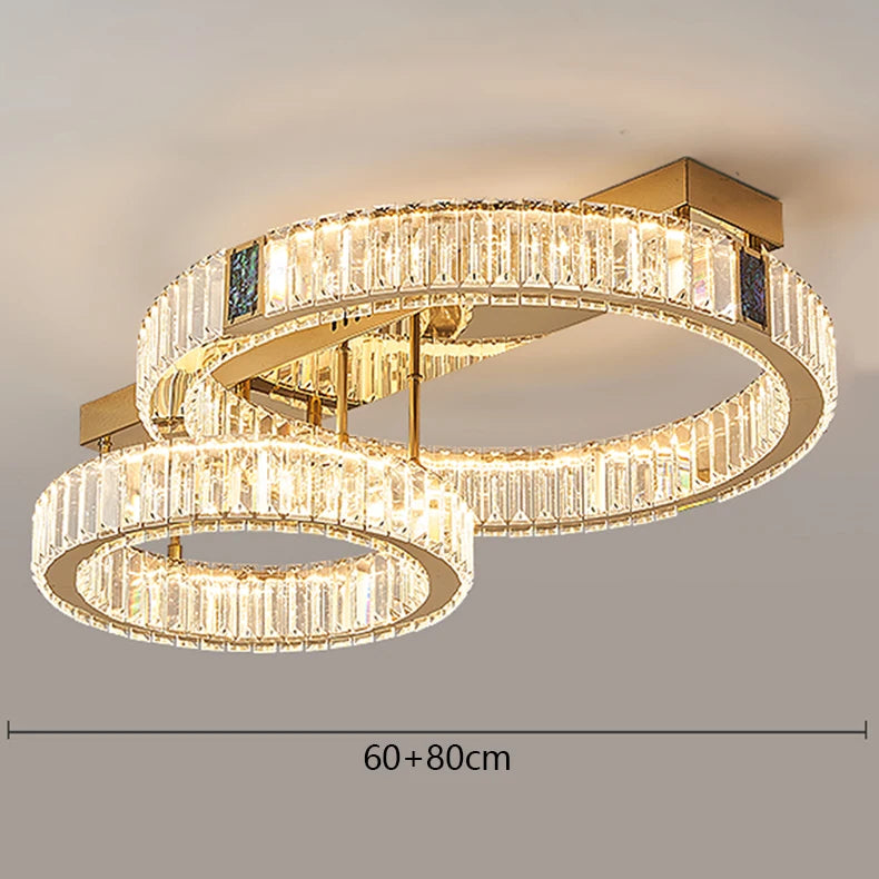 Home Decoration Pendant Lights, Luxury Crystal Living Room Chandelier, Bedroom Pendant Lamp, Ceiling Light, Indoor Lighting