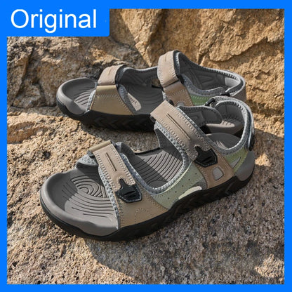 Men Sandals Outdoor Camping Hiking Water Wading Sports Shoes Anti Slip Quick Drying New Summer Comfortable Beach Shoes for Youth