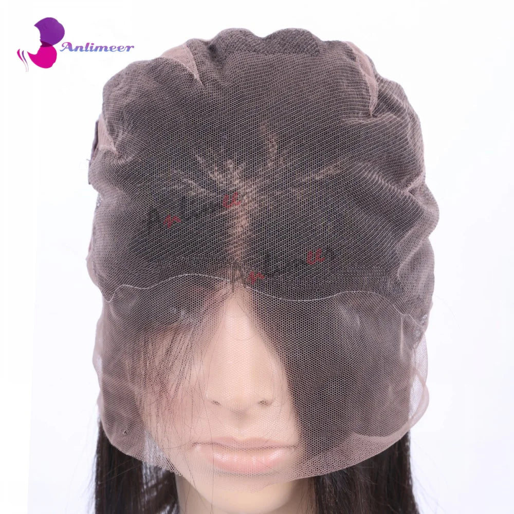 Brown Blonde Balayage Human Hair Glueless Lace Short Bob Wigs 13x4 Silk Top Lace Front Wigs Bleached Knots 360/Full Lace Wigs