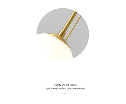 LED Glass Ball Pendant Lamp Nordic Chandelier Lights Home Indoor Dining Room Restaurant Bar Table Decor Hanging Suspension Lamp