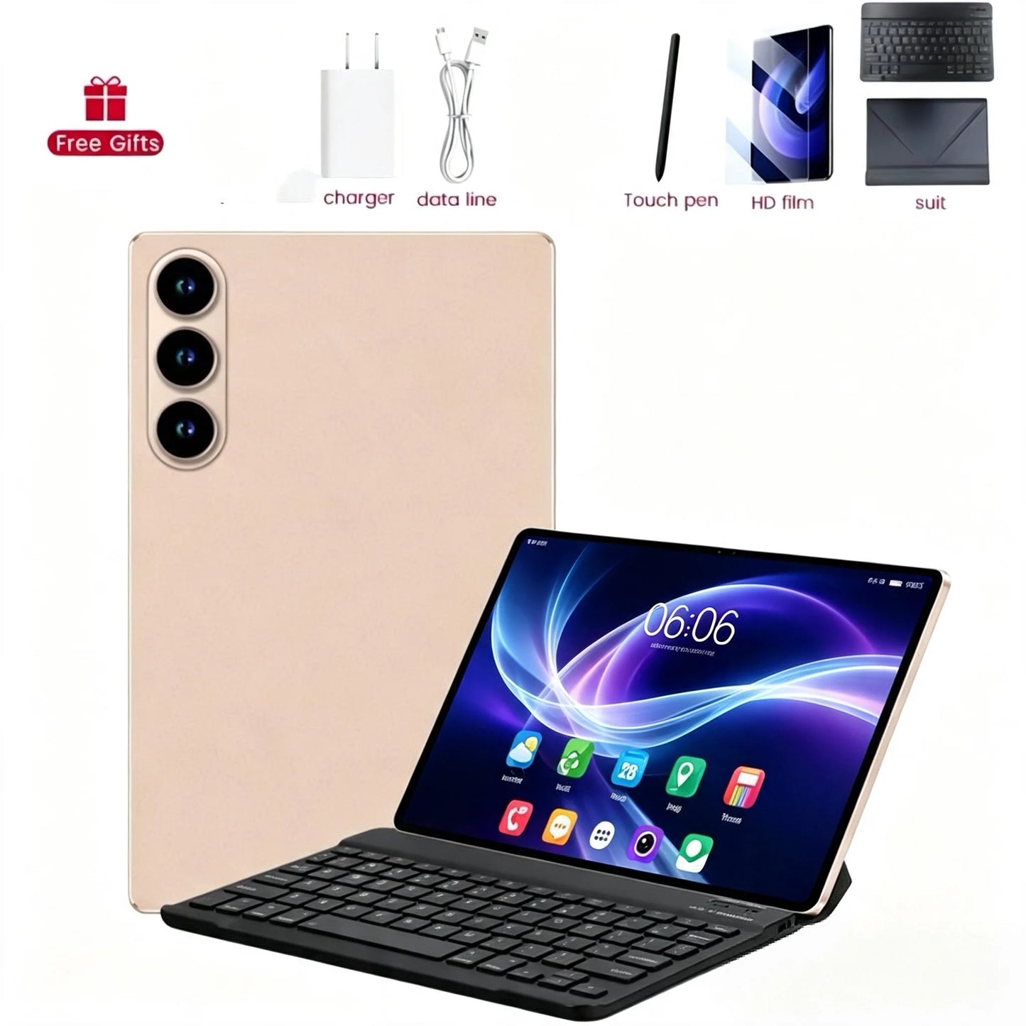 2025 Original 12inch S26 Ultra Tablet PC 20000mAh Snapdragon Gen3 Android 15 24GB RAM 2TB ROM 5G Dual SIM GPS 5K 4G WIFI Tablet