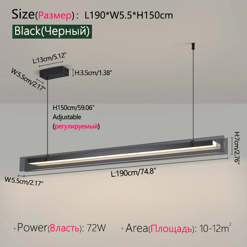 LED Chandelier Pendant lights restaurant lights Nordic modern minimalist office long bar dining room chandeliers kitchen lamps