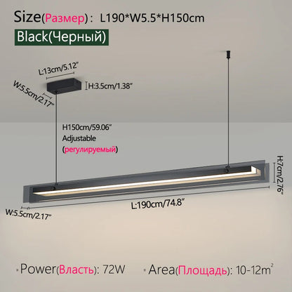 LED Chandelier Pendant lights restaurant lights Nordic modern minimalist office long bar dining room chandeliers kitchen lamps