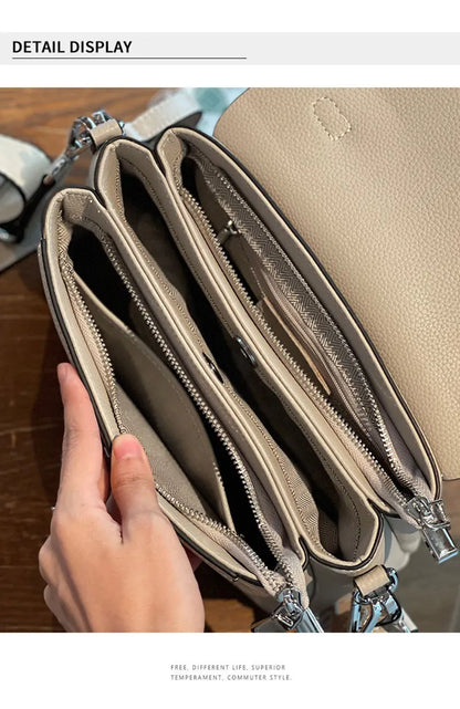 Genuine Leather Women's Bag Luxury Designer Crossbody Bags High Quality Cowhide Women Shoulder Bag Female Handbags M8863