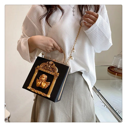 Luxury Angel Female Handbags Fashion Pearl Women Bag Cross Body Brand Leather Women Shoulder Bag Ladies Hand Bags