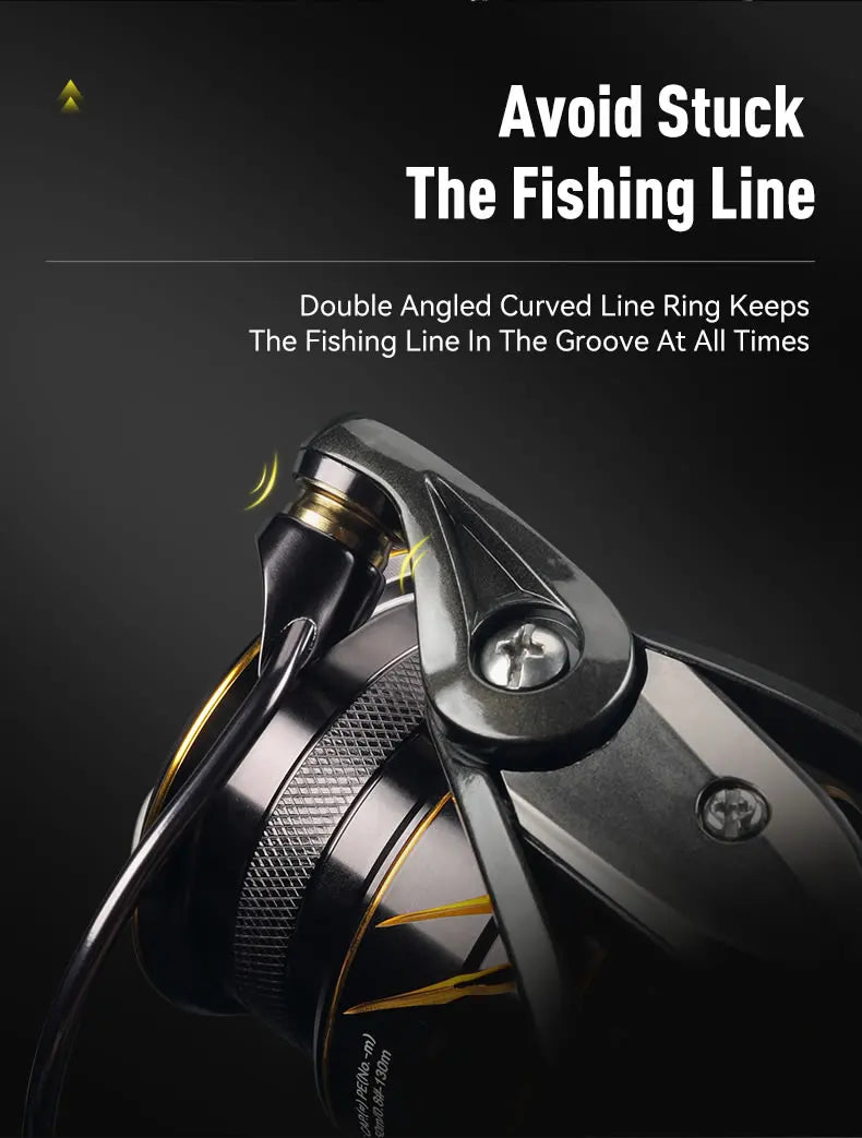 Kingdom Micro Fly Pro Fishing Spinning Reel Ultra Light 8+1 Sealed Bearings 160g 8KG Max Drag 5.2:1 Gear Ratio Fishing Reel
