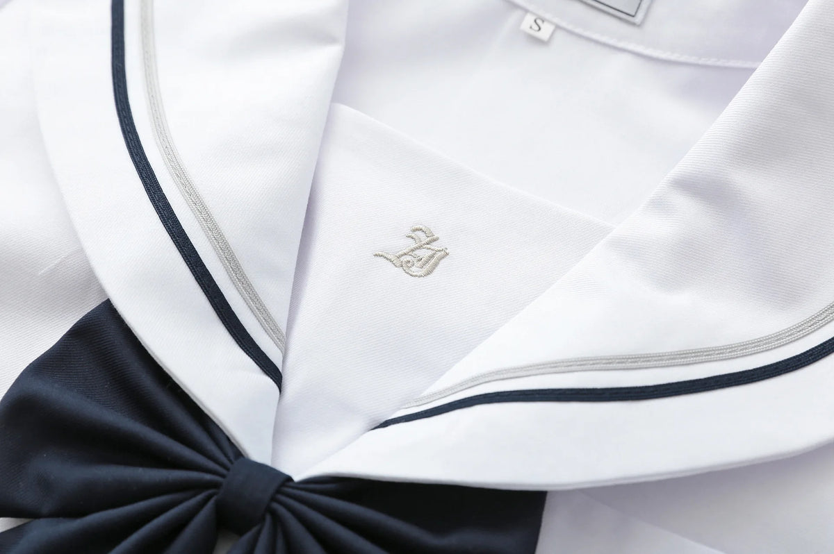 JK Uniform Full Set Basic Spring Shore Gold Two Long-sleeved Japanese Soft Girl Student College Style Sailor Suit