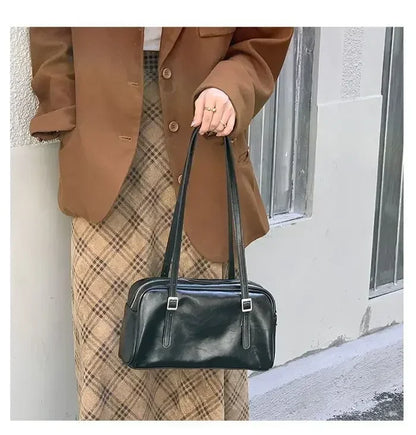 2026 Luxury Designer Handbags Pure Color Causal Bag Big Capacity Pillow Underarm Bag Green Commuter Shoulder Bags for Women