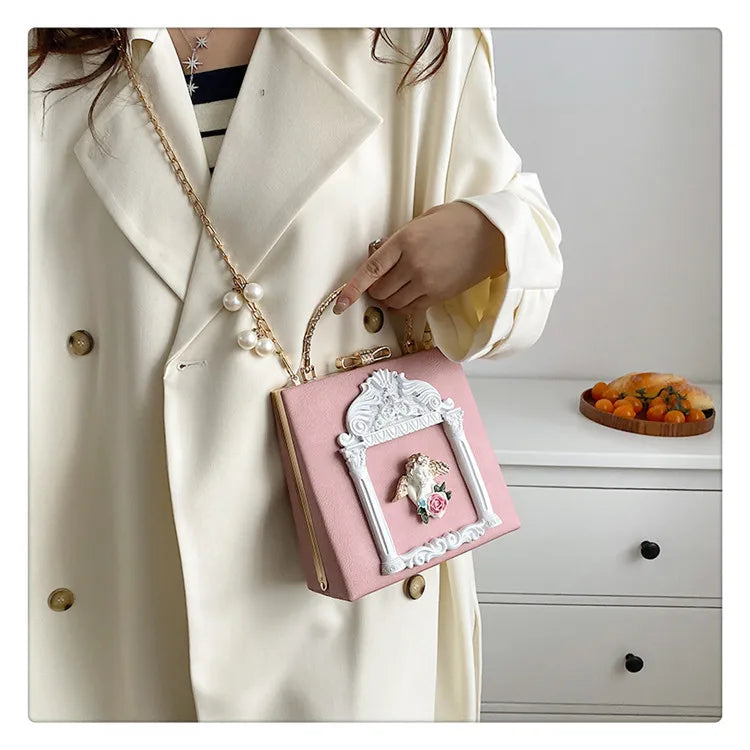 Luxury Angel Female Handbags Fashion Pearl Women Bag Cross Body Brand Leather Women Shoulder Bag Ladies Hand Bags