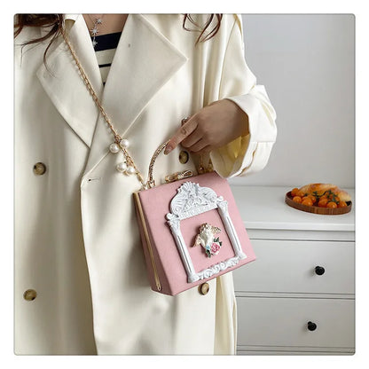 Luxury Angel Female Handbags Fashion Pearl Women Bag Cross Body Brand Leather Women Shoulder Bag Ladies Hand Bags