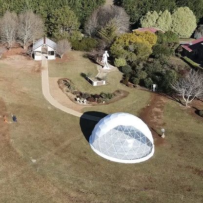 10M Geodesic Dome Tent Waterproof 4 Season Outdoor Glamping Resort Hotel Restaurant Event Camping Custom Commercial Shelters OEM