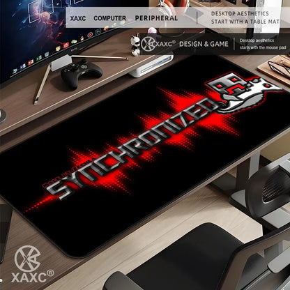 E-sports Cool Mouse Pad Geometry Dash Gaming Desk Mat Laptop Carpet PC Cabinet Large 900x400mm Accessories Computer XXL XAXC