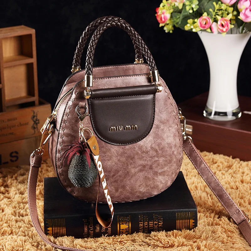 Vintage Women's Bag Luxury Designer Boston Style Women Shoulder Bag High Quality Fashion Crossbody Bags Female Handbags