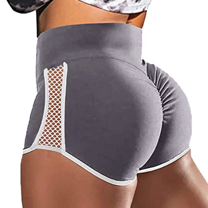 High Waist Sexy Women's Sports Shorts Athletic Gym Workout Fitness Yoga Leggings Briefs Solid Breathable Short Pants Female