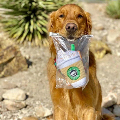 Chewing and Squeaking Dog Toys Pet Dogs and Cats Plush Coffee Cups Durable Interactive Pet Teeth Grinding Toys Dog Accessories