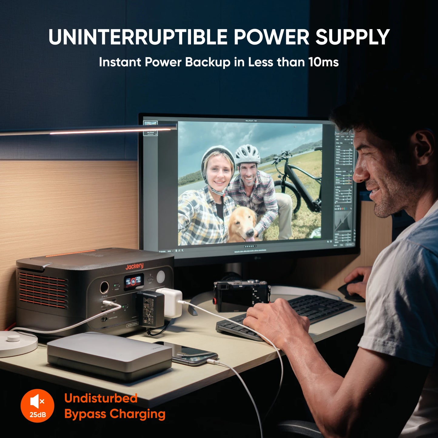 Jackery Portable Power Station Explorer 500 v2 New with 5m Extension Cord, 510Wh, Solar Generator for Outdoors Camping, Travel
