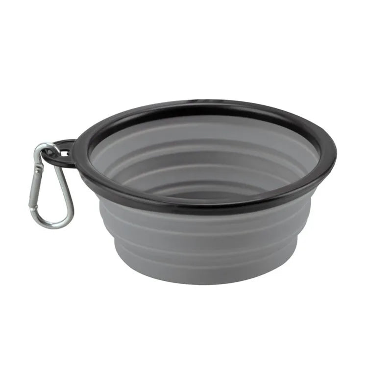 Durable TPR Portable Pet Food Bowl for Cats And Dogs Silicone Collapsible Travel Outdoor Water Food Bowl for Pets