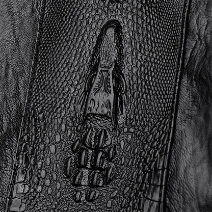 Women's Crocodile Pattern Backpack Leather School Bookbags for Girls Bagpack Large Capacity Designer Travel Rucksack Mochilas
