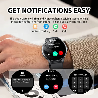 2026 New Smart Watch 1.52" HD Display Bluetooth Call Fitness Tracker Heart Rate Monitor Remote Camera Music Control Gift Sport