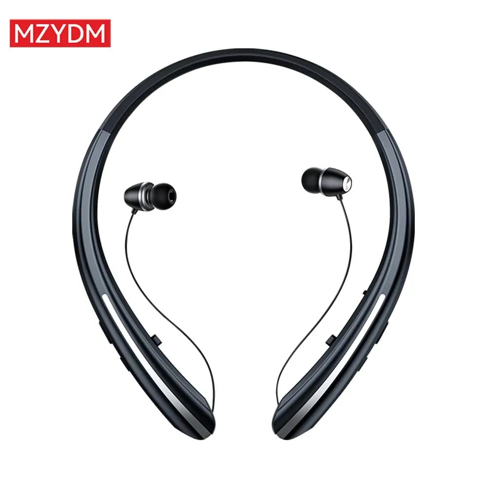 HX801 Bluetooth neckband headphones: High-fidelity stereo sound field, noise-canceling microphone