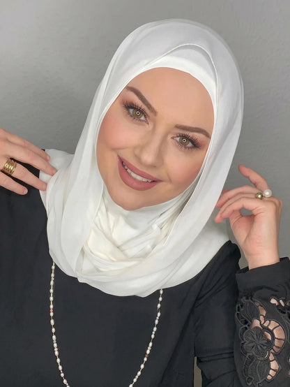 1pc Muslim Women Soft Modal Knit Turban Hijab, Breathable Stretchy Solid Color Headscarf