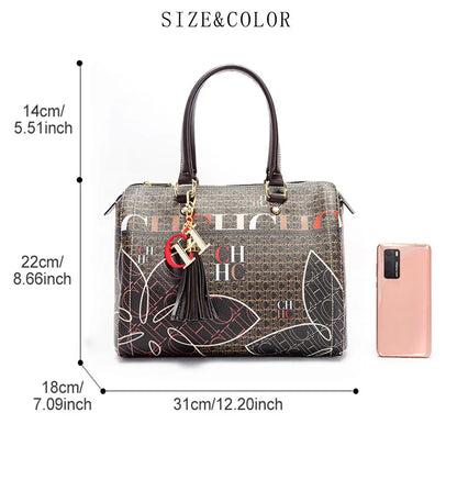 CH Luxury Brand Ladies Bucket Bag Designer New Ladies Large Capacity Exquisite Floral Pattern Travel Banquet High Grade Handbag