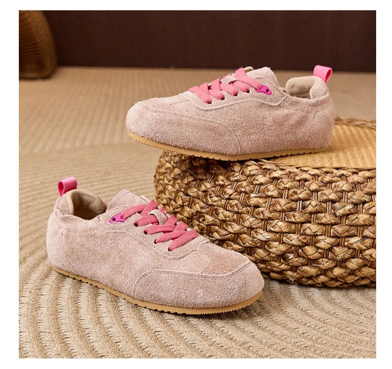 Women's 2026 New Suede Boodles Shoes, Women's Flat Training Shoes, Women's Sport Shoes Luxury Designer Shoes for Women