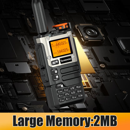 Quansheng UV-K6 Walkie Talkie 5W AM FM 50-600MHz USB-C Direct Charge NOAA Weather Multi Band UV-K58 UV-K5(8) Two Way Radio