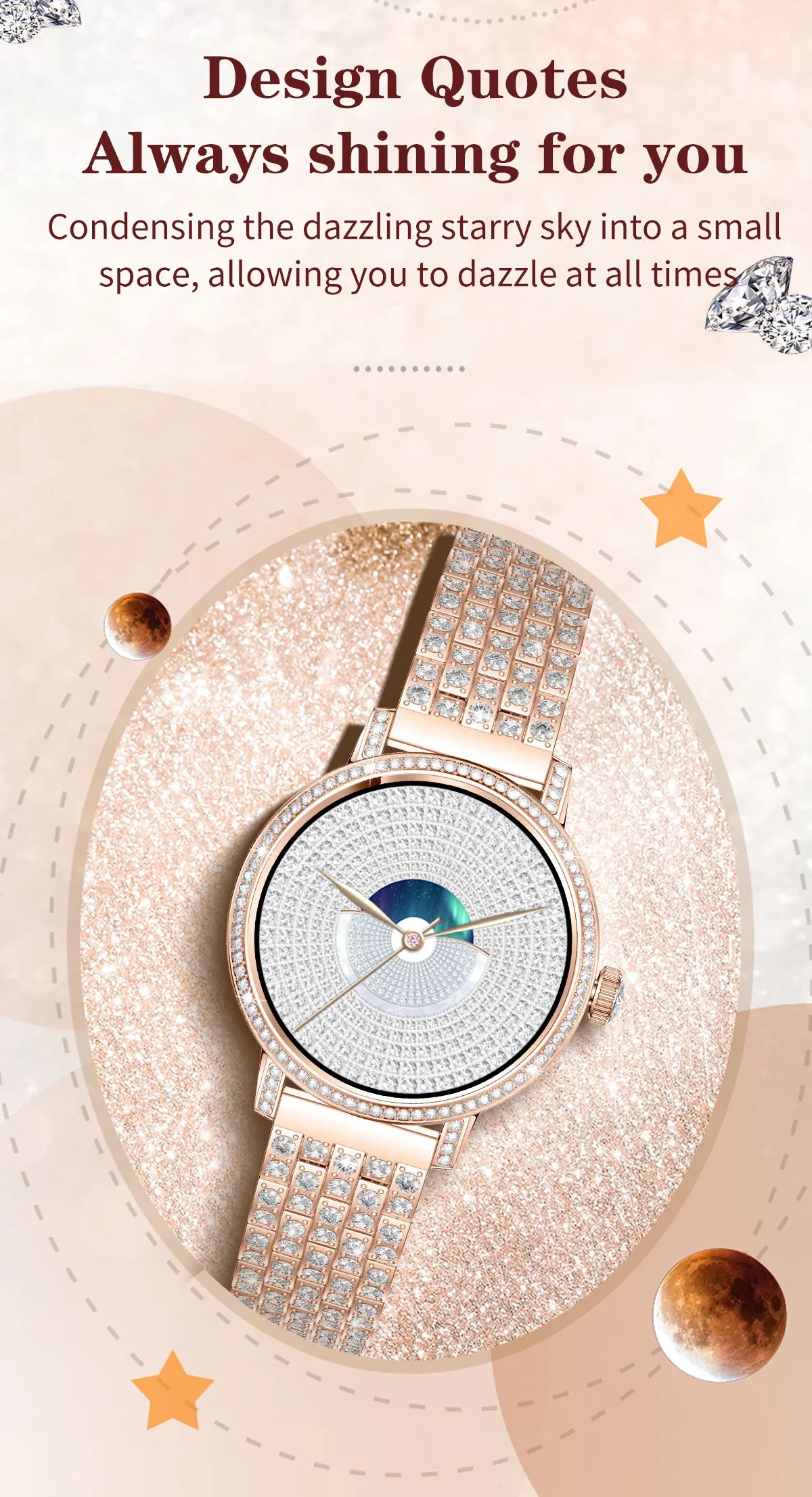 Luxury Bluetooth Call Smartwatch Women's Smart Watch Clock Ladies Gift Fitness Tracker Wrist Watches for Woman Android iOS 2026