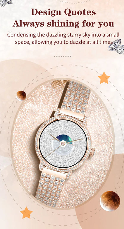 Luxury Bluetooth Call Smartwatch Women's Smart Watch Clock Ladies Gift Fitness Tracker Wrist Watches for Woman Android iOS 2026