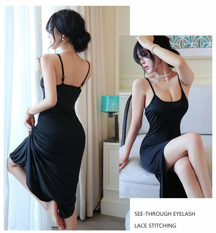 Dress Smooth camisole jumpsuit with elegant temperament and tight fit Casual women's dresses Woman clothing formal dresses woman