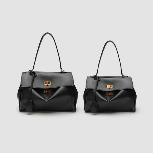 Casual Tote Bags For Women Luxury Designer Handbags And Purses 2024 New In PU Lock Tassel Decoration Large Capacity shoulder Bag