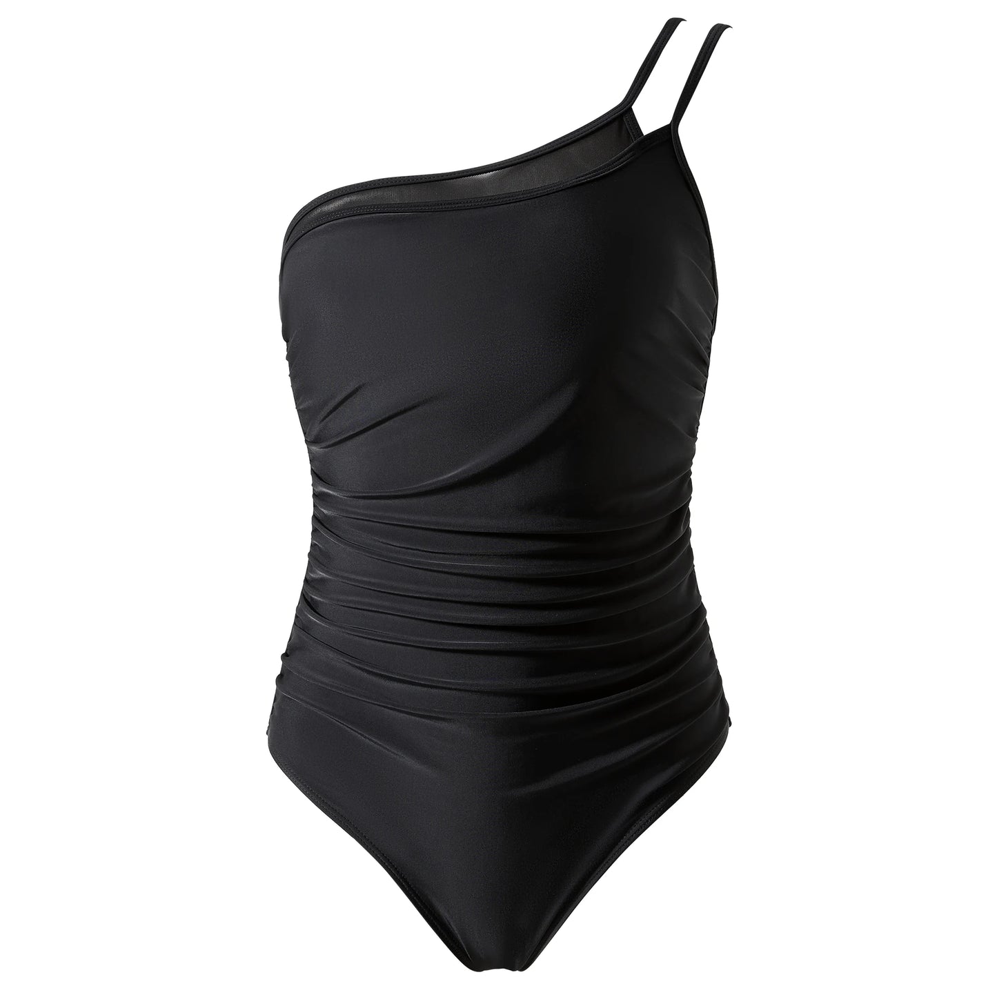 One-shoulder One-piece Swimsuit For Women Patchwork Swimsuit Push Up Bikini Swimwear Summer Beach Bathing Suit 2026 New