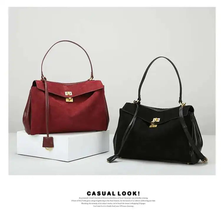 Luxury Fashion Leather Women's Tote Bag Lazy Bag Rodeo Briefcase Handbag Underarm Bags Large Capacity Crossbody Shoulder Bag
