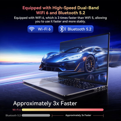 ACEMAGIC AMD Ryzen 9 6900HX Gaming Laptop 16 Inch IPS Display 16GB LPDDR5 512GB NVMe SSD Radeon 680M Graphics Windows 11 Pro WiF