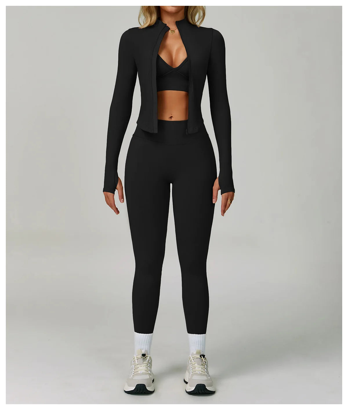 2/3PCS Seamless Sport Yoga Set Women's Breathable High Waist Fitness Sportwear Women Sports Underwear Set Gym Workout Clothes