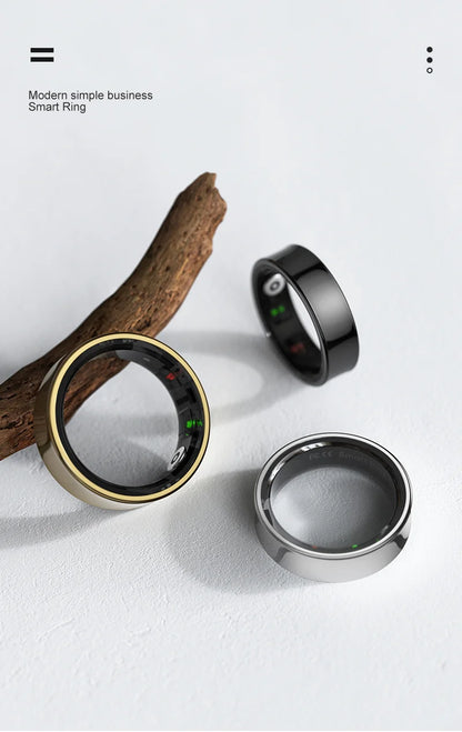 R09 Smart Ring Men Women with Charging Case Heart Rate Blood Oxygen 5ATM Waterproof SmartRing For Xiaomi Samsung Android IOS