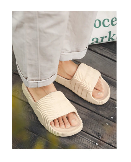 Summer Lightweight Beach Slides For Men Women Non Slip Soft Sole Solid Color Casual Sandals Couple Outdoor Slippers