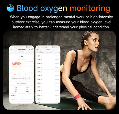 2026 New Nursing Grade Smart Bracelet VWAR Loop Life SpO2 Blood Lipid Uric Acid ECG+PPG Waterproof Band Sport Fitness Tracker