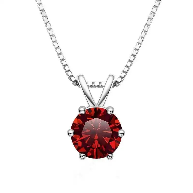 1.0Ct-5Ct Moissanite Pendant Necklace With Certificate For Women Original Real 925 Silver Chain Solitaire Drop Necklaces