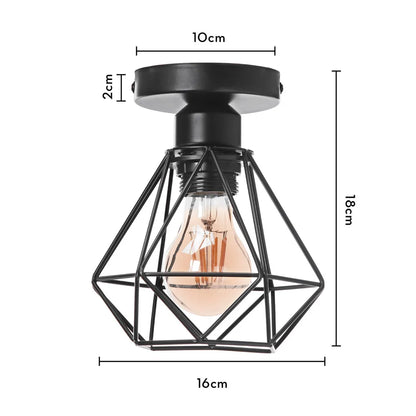Retro Pendant Lamp Iron Frame Ceiling Lighting Paint Restaurant Teahouse Chandelier Indoor Wrought Metal Modern Pendant Lights