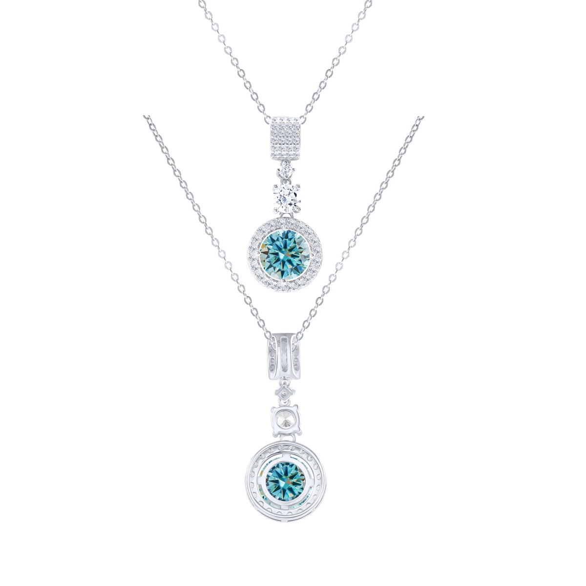 TY 5CT DColor Moissanite 925 Sterling Silver Pendant Necklace Fine Jewelry Necklace Women Fashion Accessories For Party Wedding