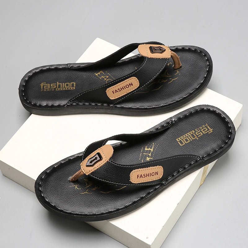Hot-selling Summer Slippers for Men Soft Sole Slides New Arrival Male Flip Flops Leisure Walk Men's Casual Sandals New Half Drag